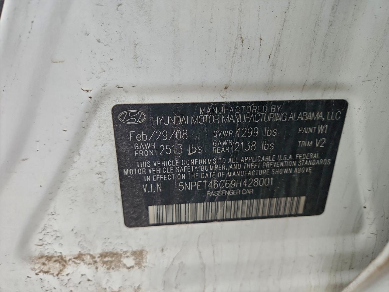 2009 HYUNDAI SONATA