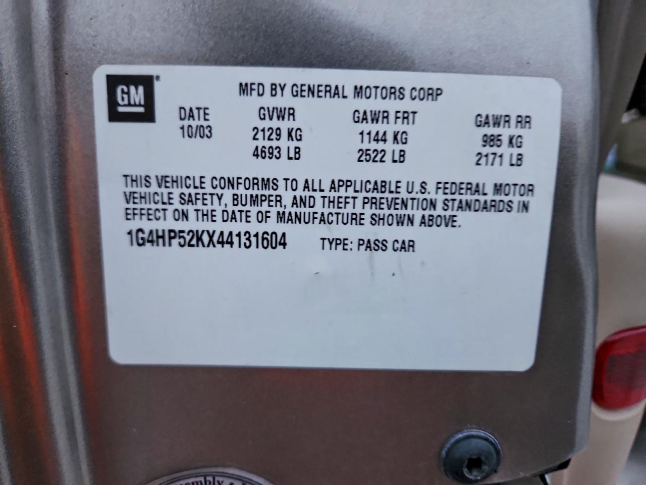 2004 BUICK Lesabre