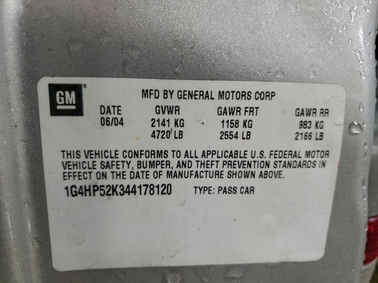 2004 BUICK Lesabre