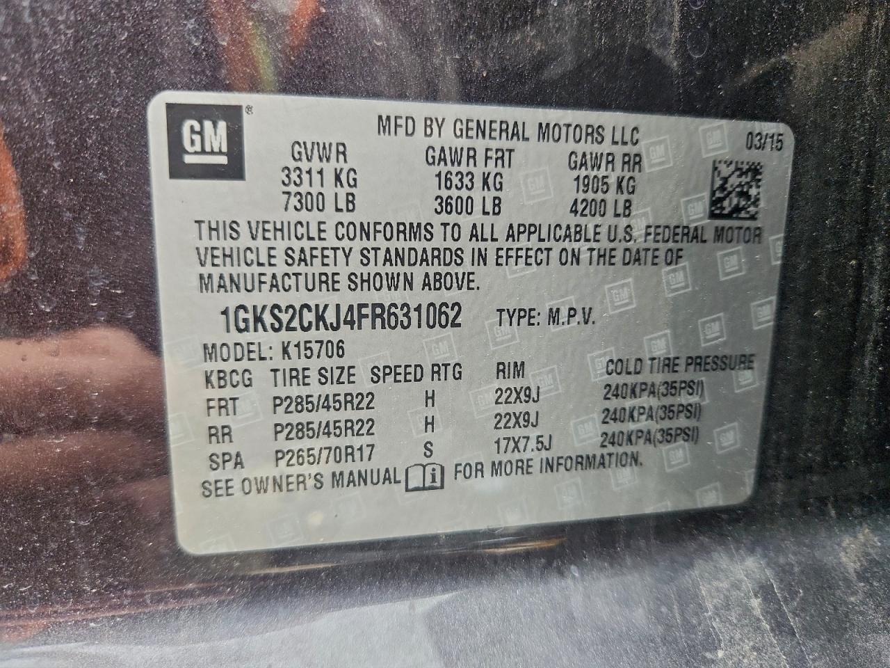 2015 GMC Yukon