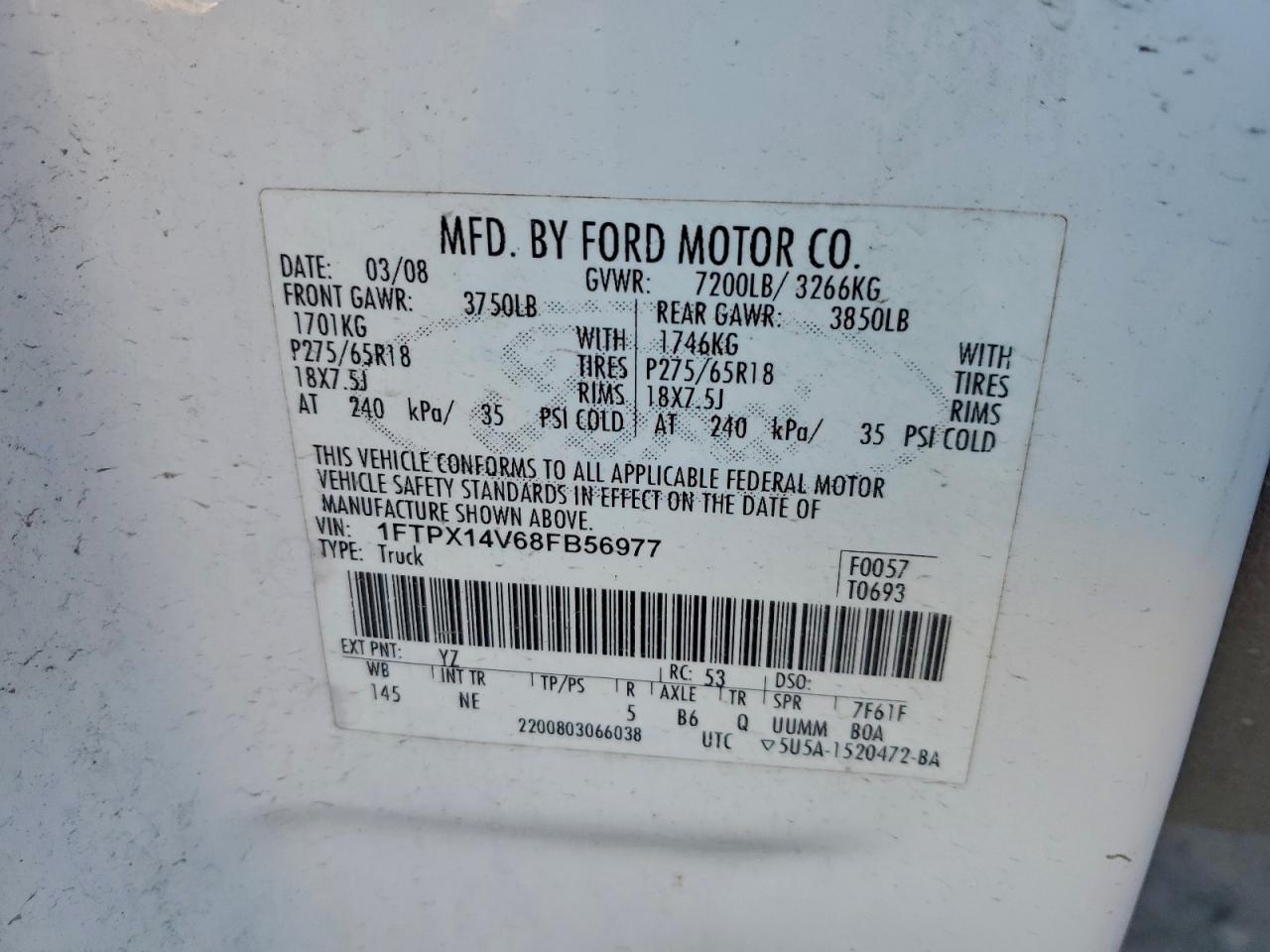 2008 FORD F-150
