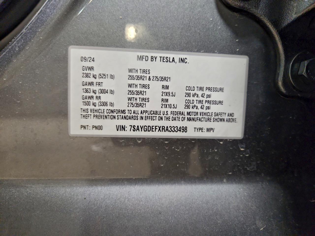 2024 TESLA MODEL Y