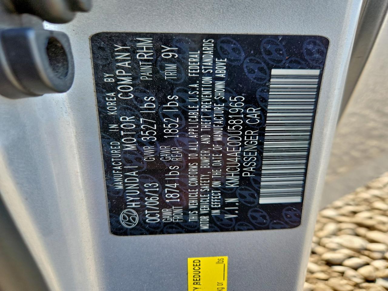 2013 HYUNDAI ACCENT