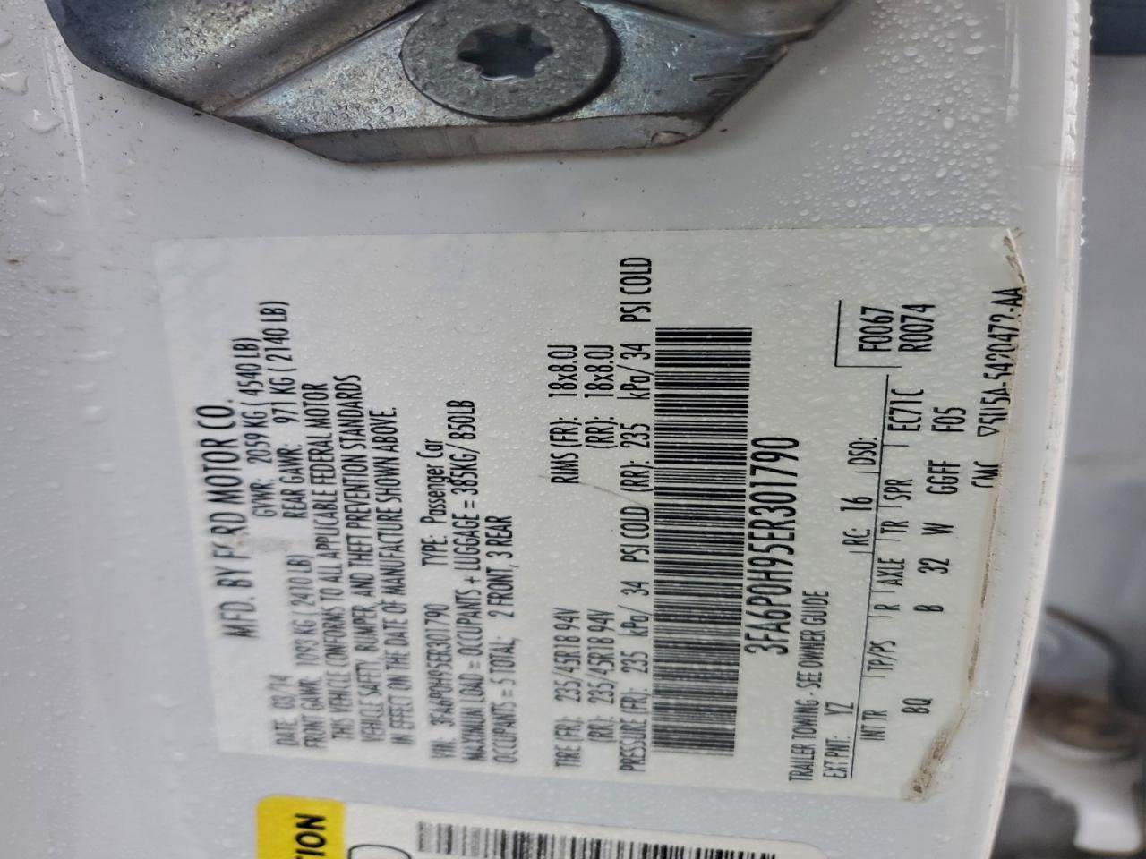 2014 FORD FUSION