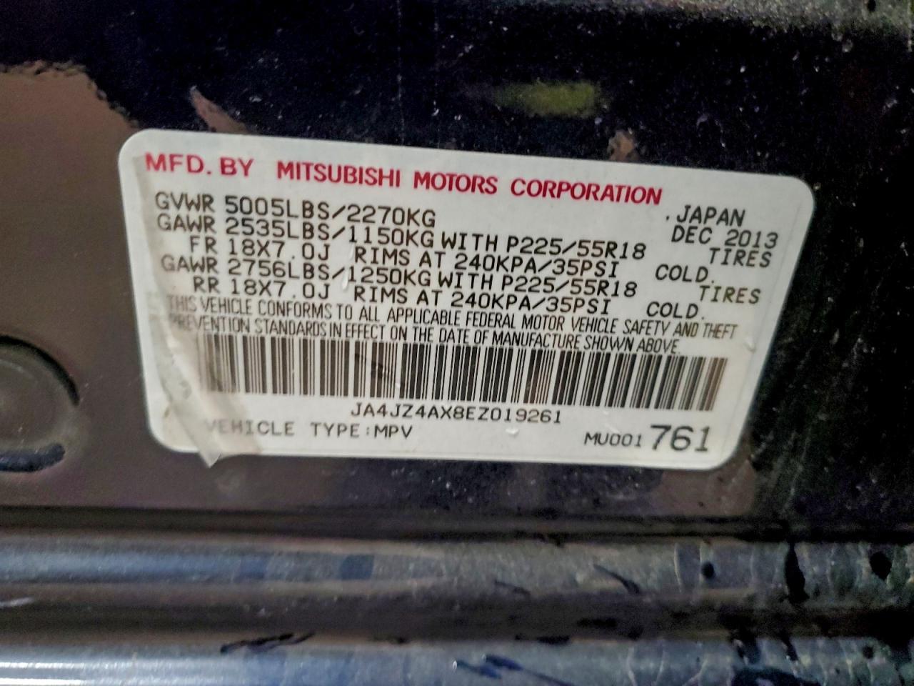 2014 MITSUBISHI outlander
