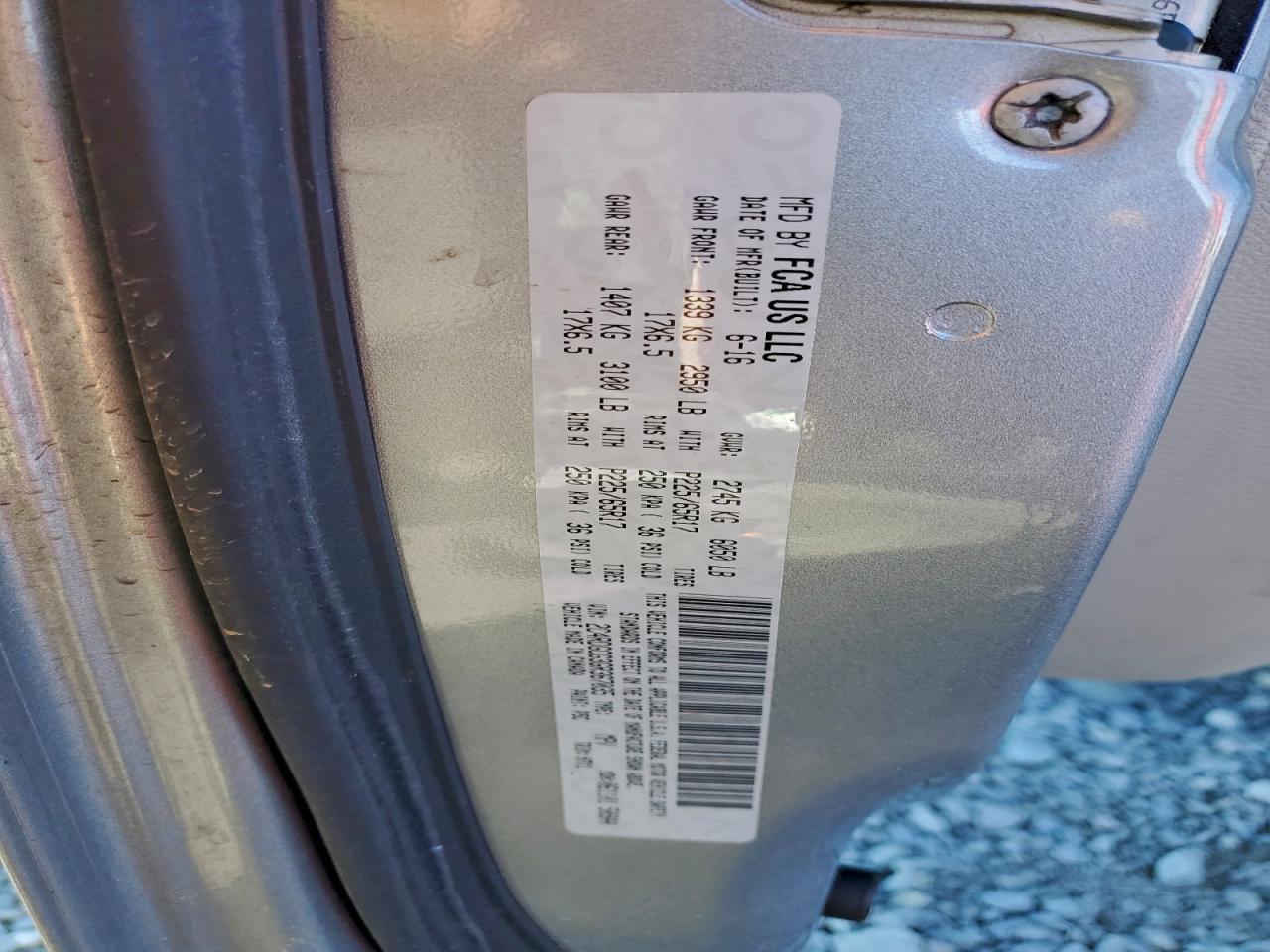 2016 DODGE GRAND CARAVAN