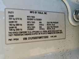 2021 TESLA MODEL Y