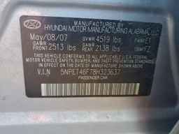 2008 HYUNDAI SONATA