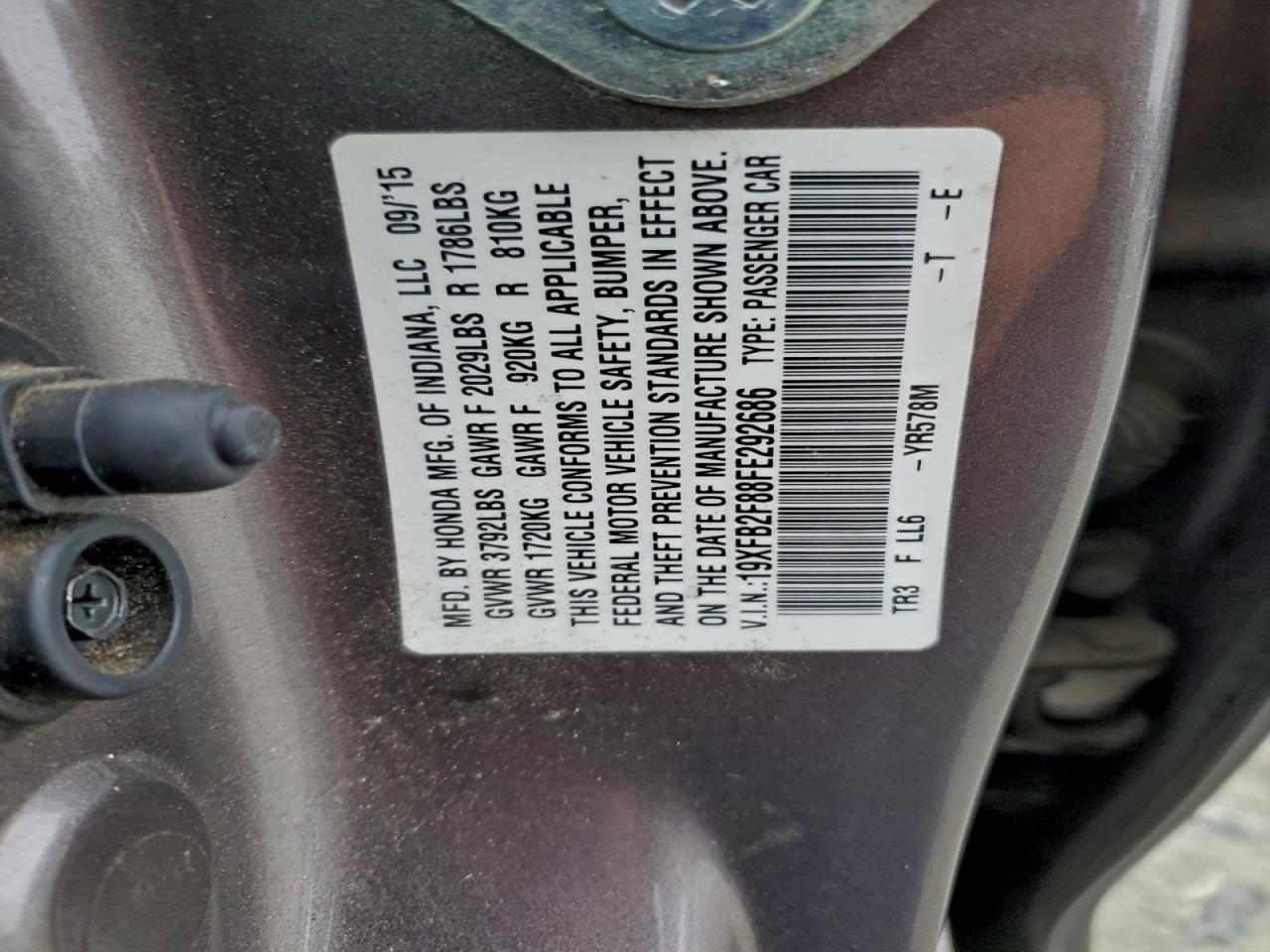 2015 HONDA CIVIC