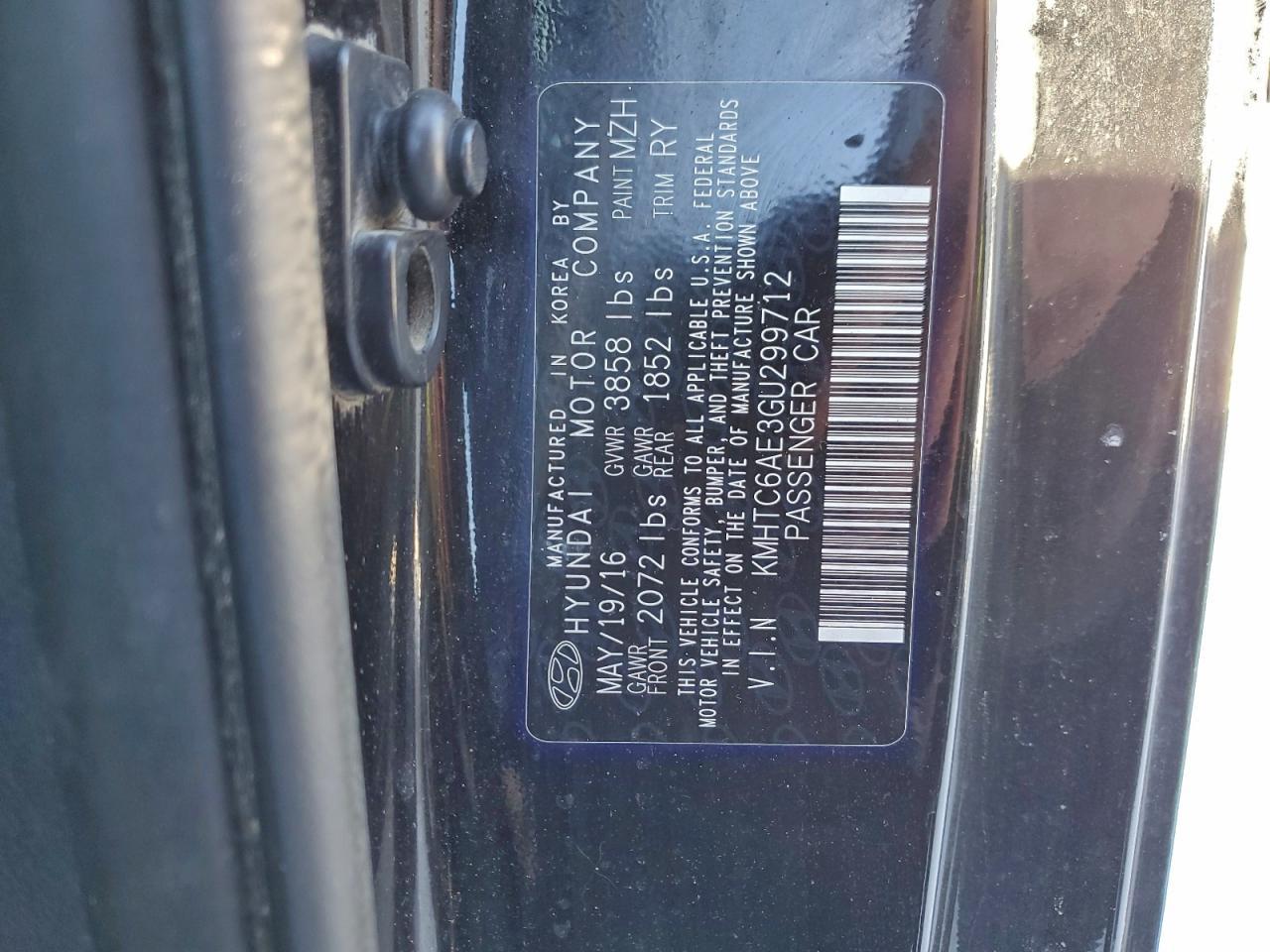 2016 HYUNDAI VELOSTER