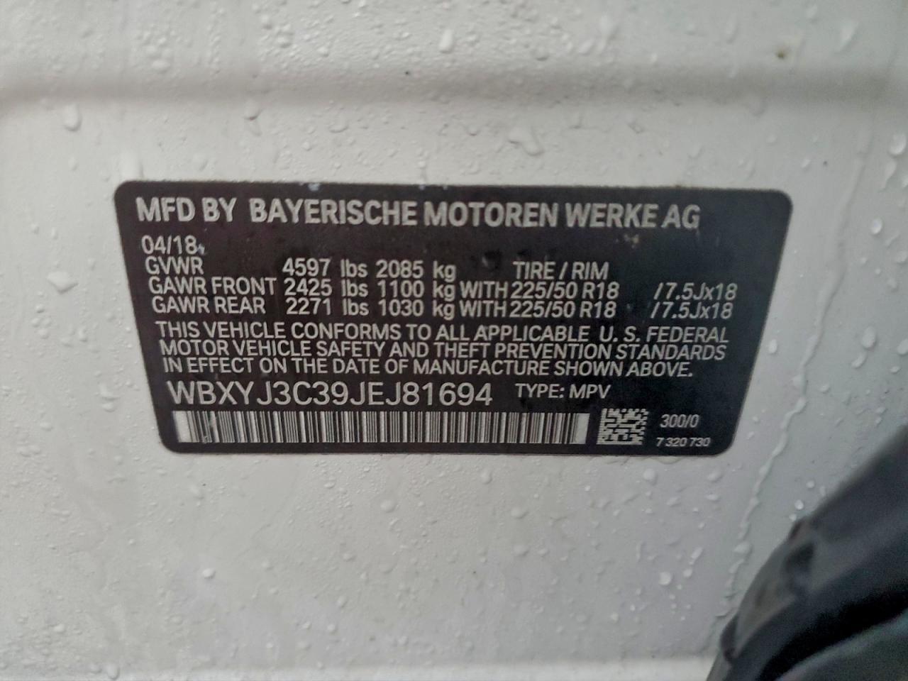 2018 BMW X2