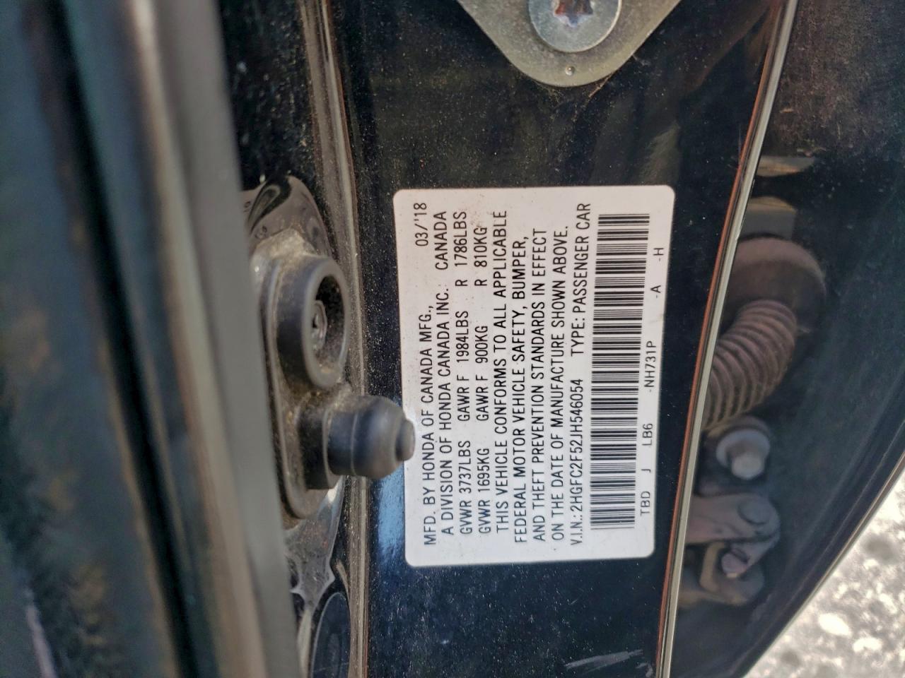 2018 HONDA CIVIC