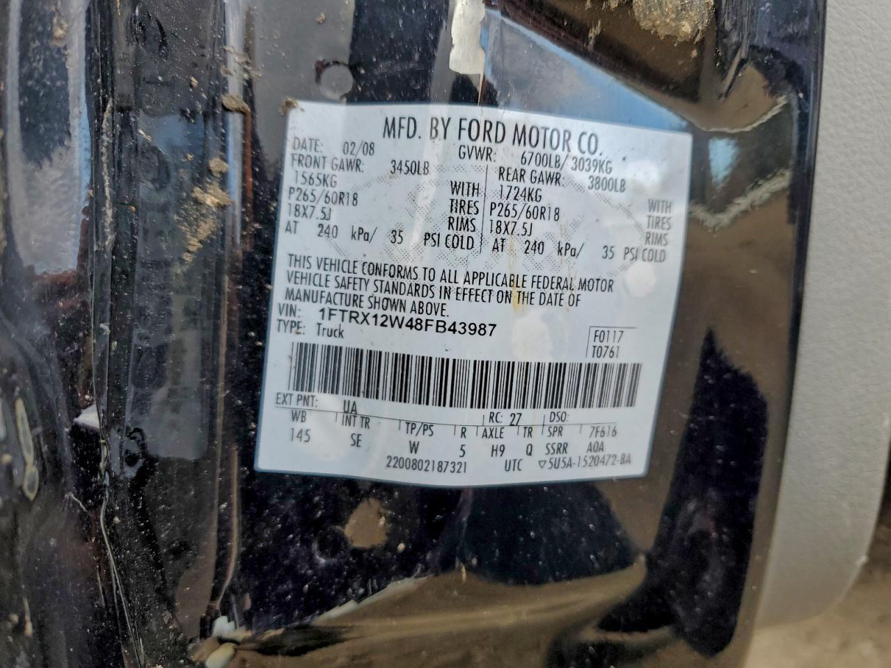 2008 FORD F-150