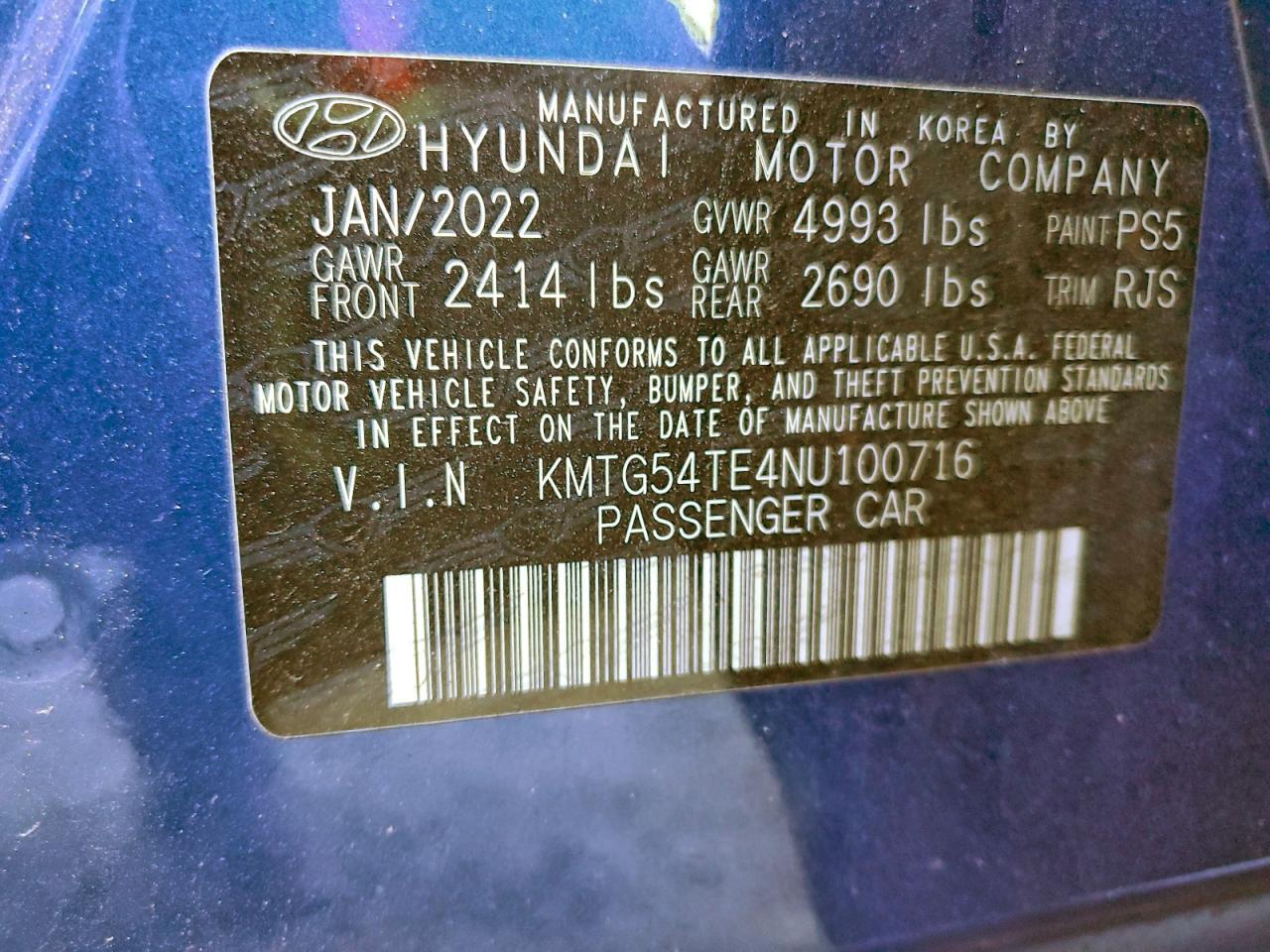 2022 GENESIS G70