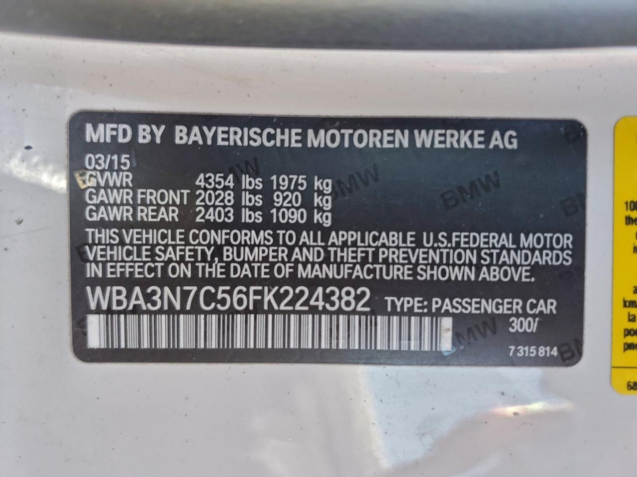 2015 BMW 4 Series