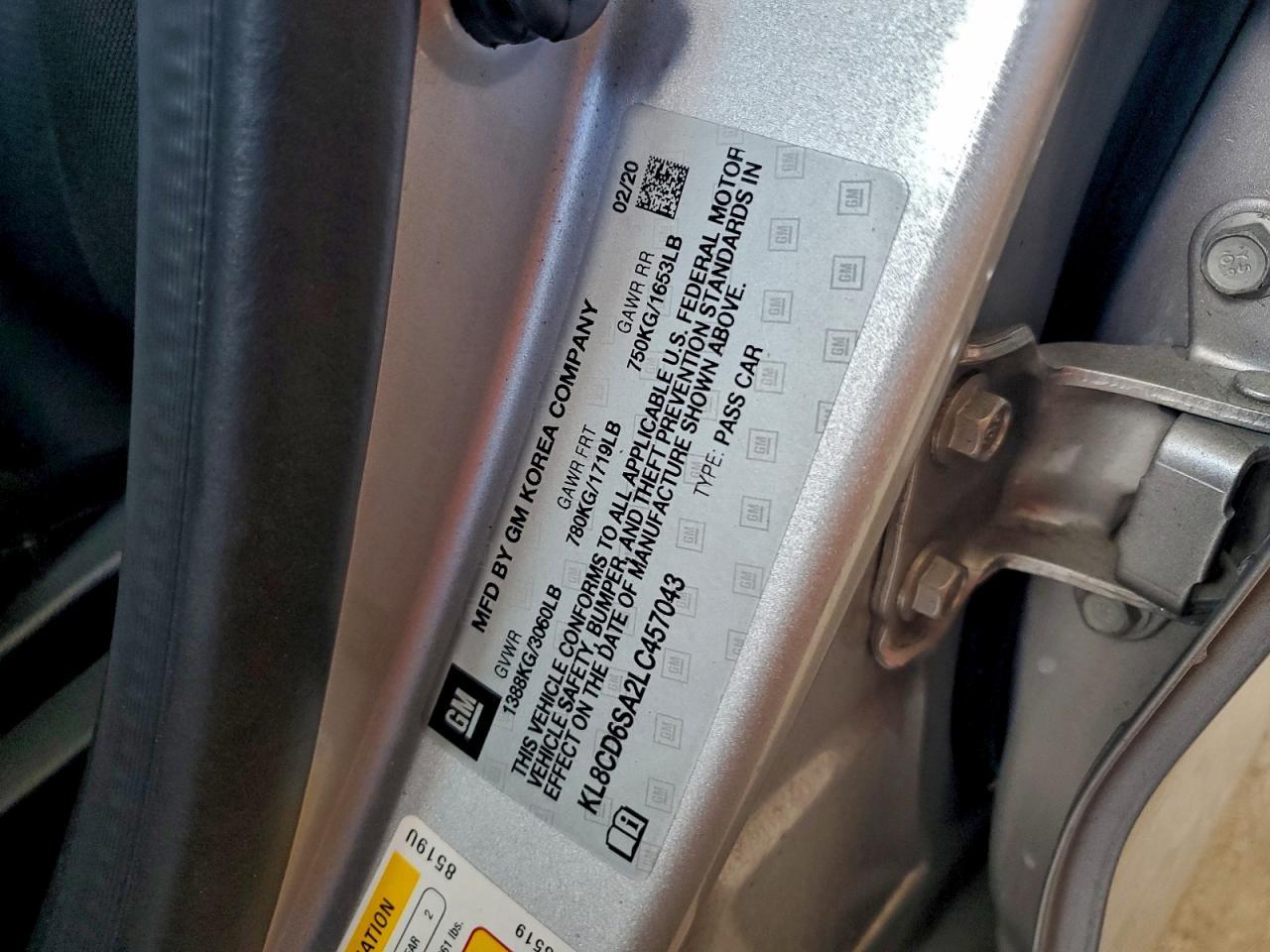 2020 CHEVROLET Spark