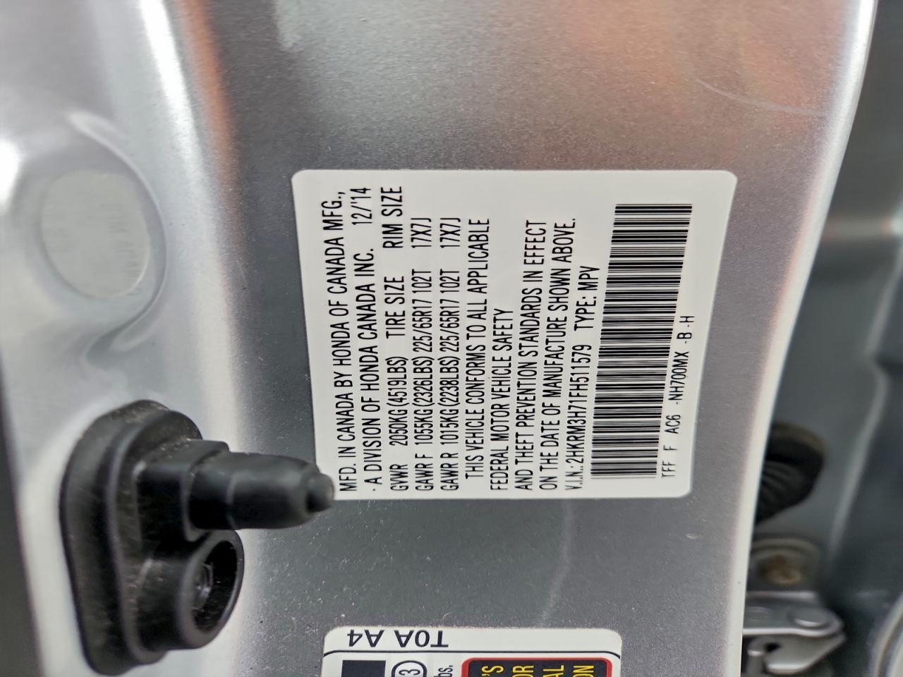 2015 HONDA CR-V