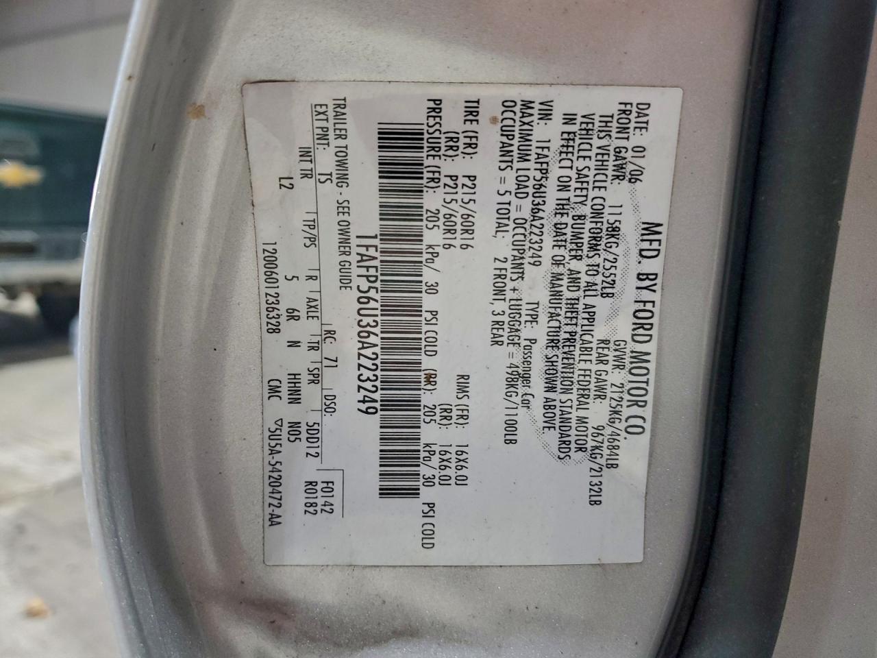 2006 FORD Taurus