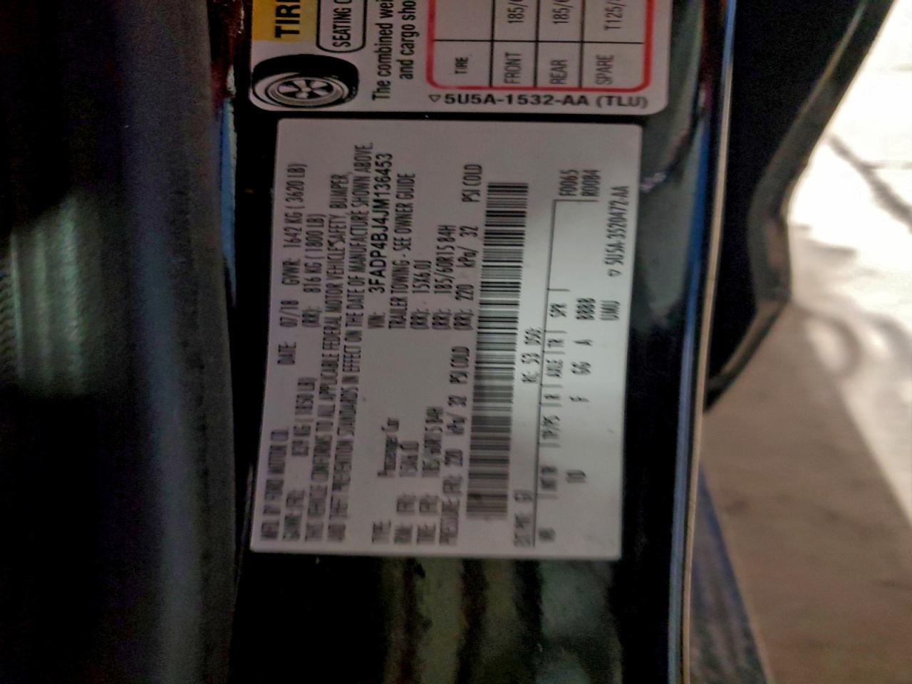 2018 FORD Fiesta