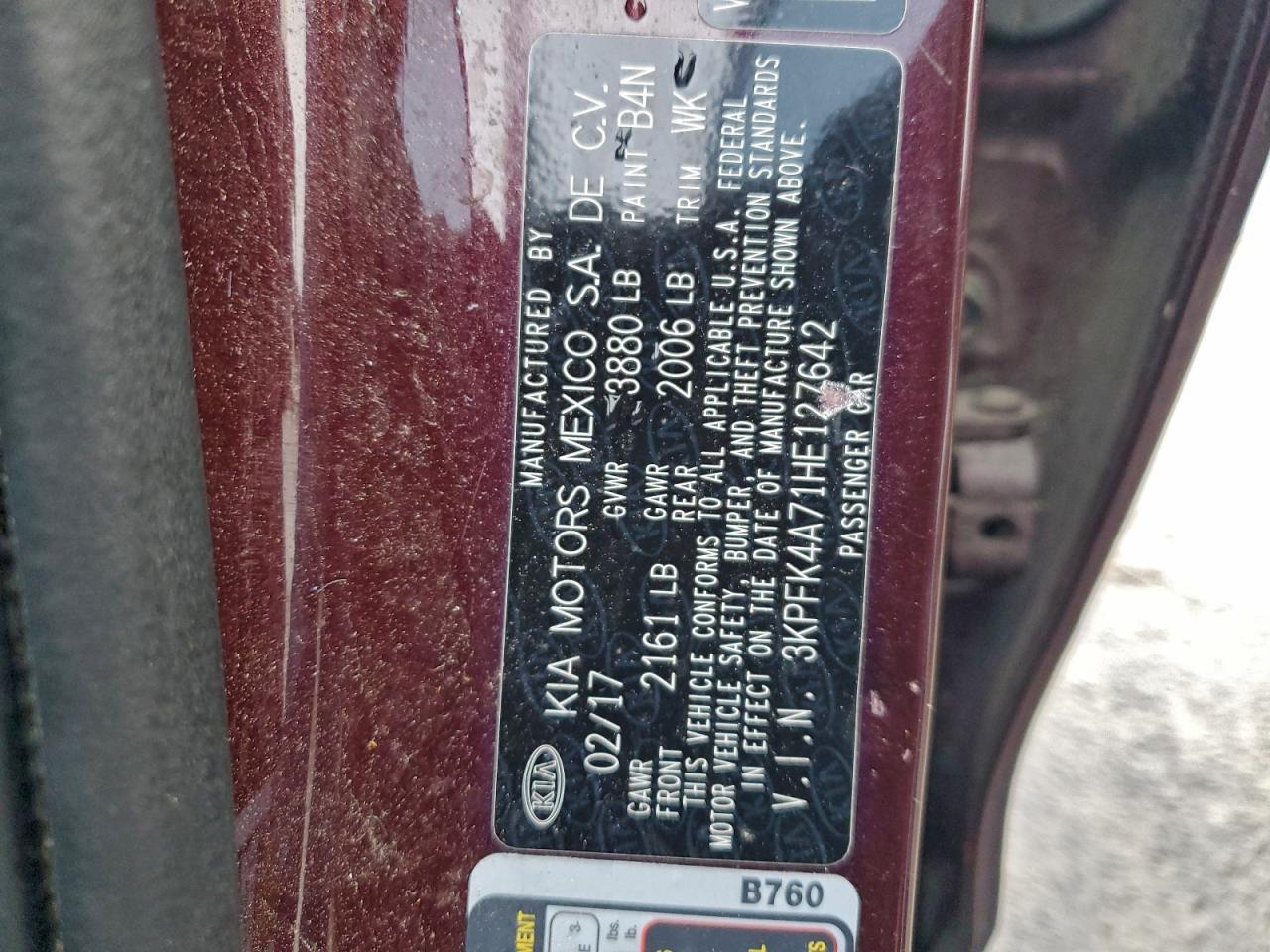 2017 KIA FORTE