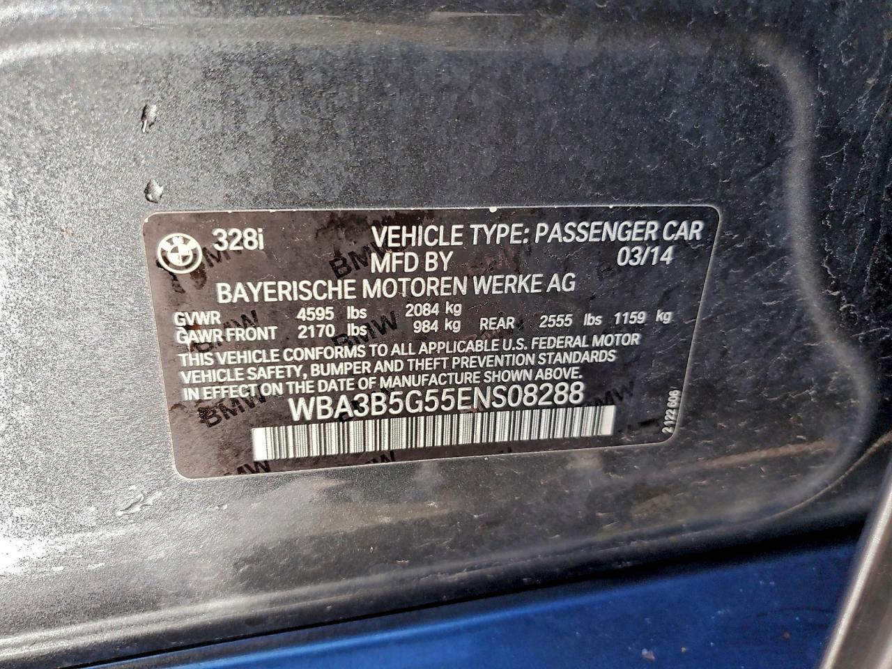 2014 BMW 3 SERIES