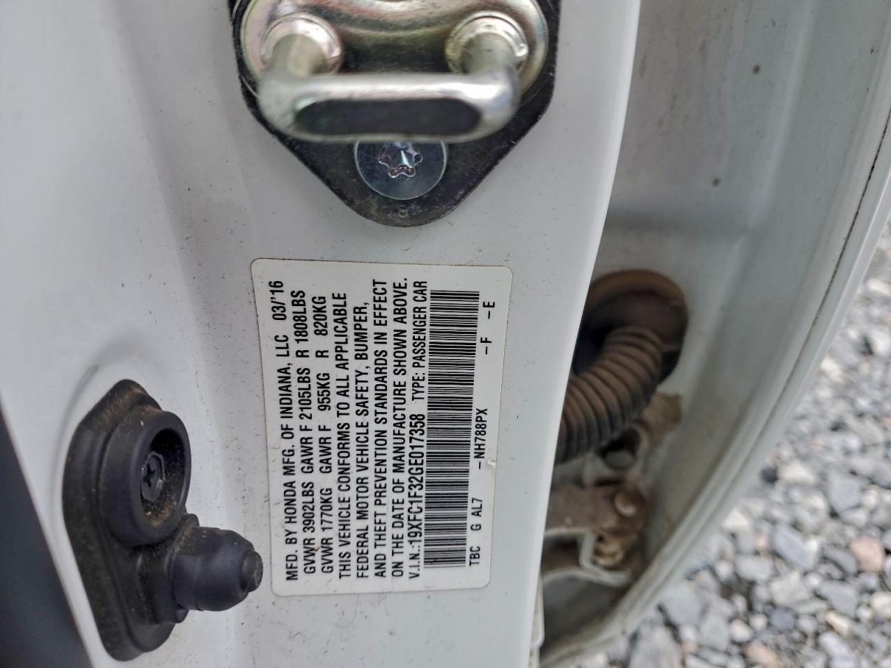 2016 HONDA CIVIC