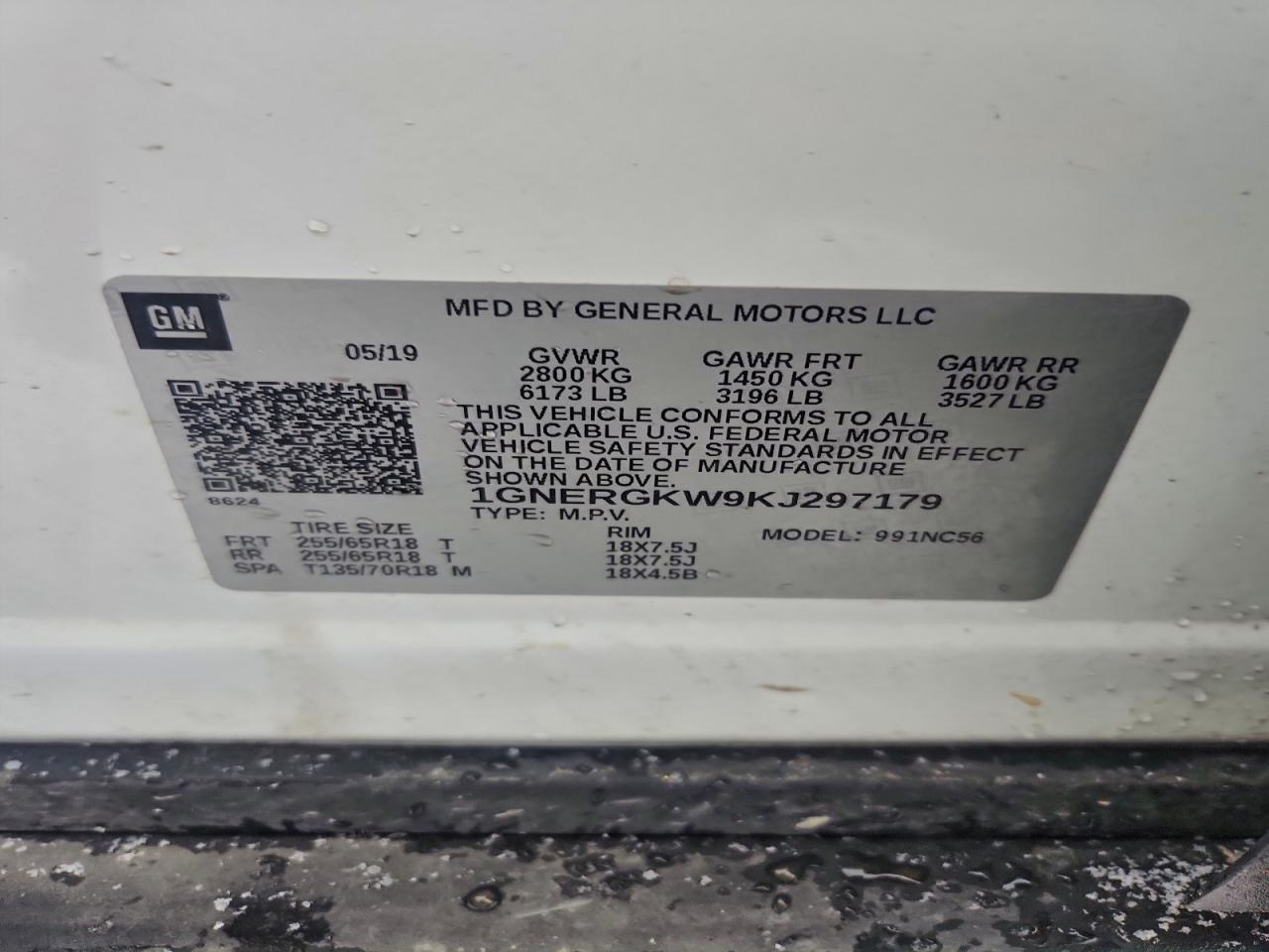 2019 CHEVROLET TRAVERSE