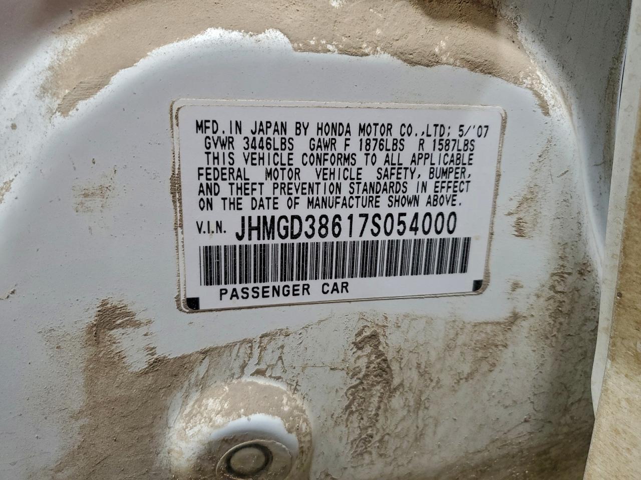 2007 HONDA FIT