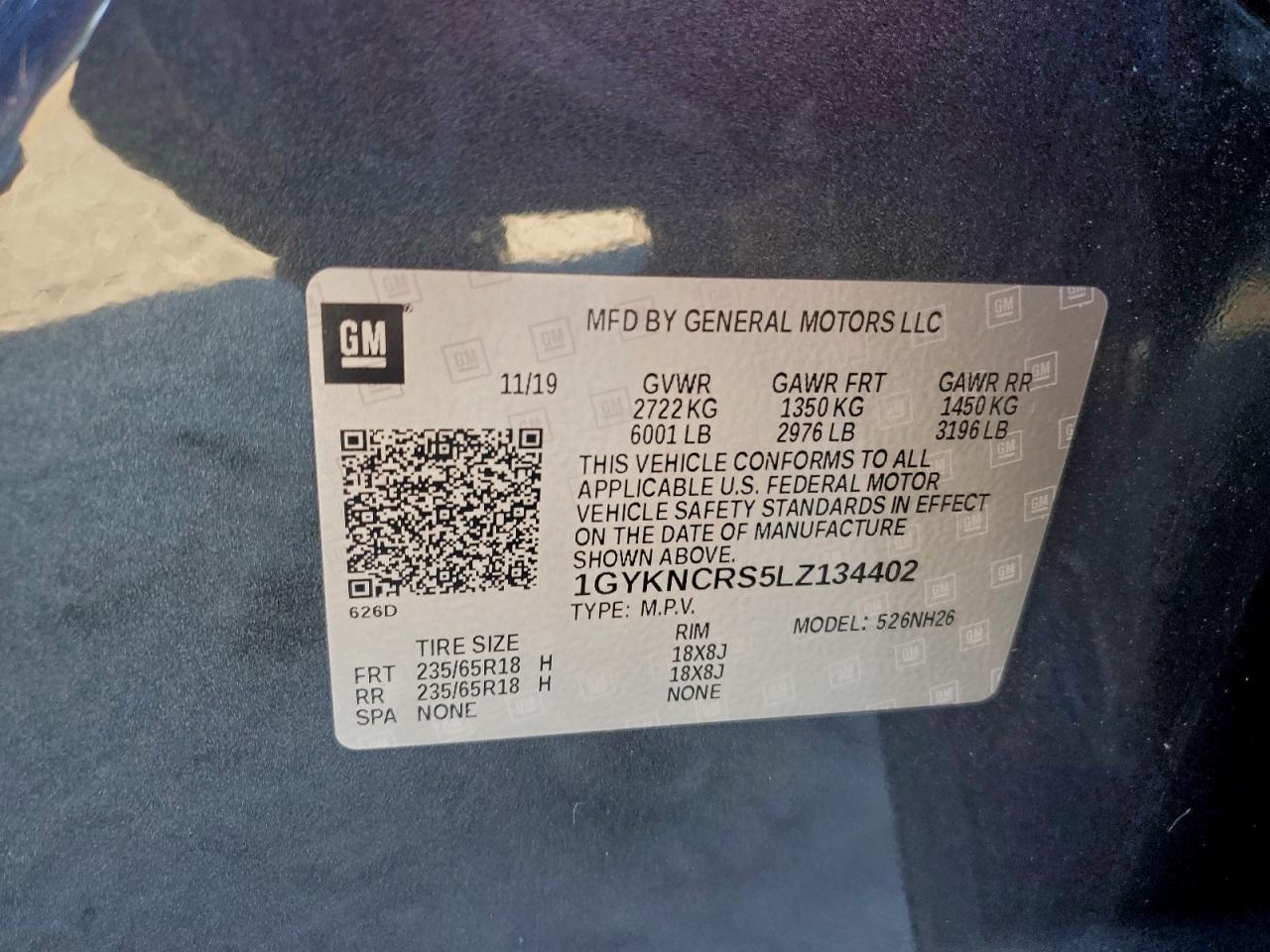 2020 CADILLAC XT5