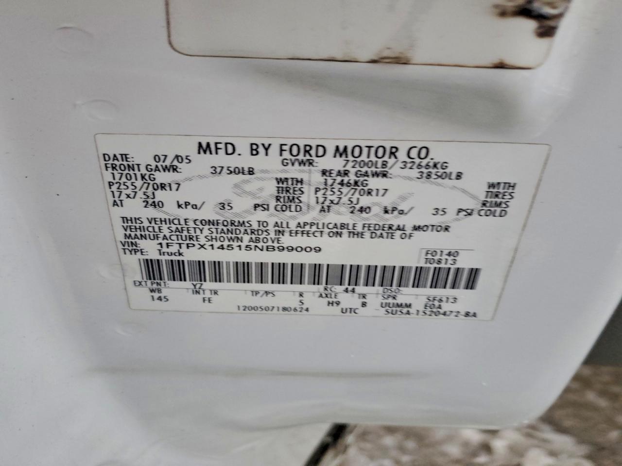 2005 FORD F-150