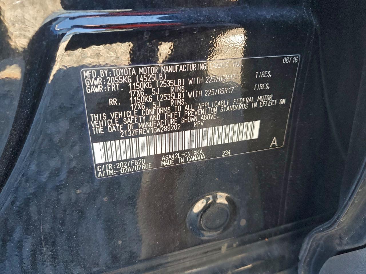 2016 TOYOTA RAV4