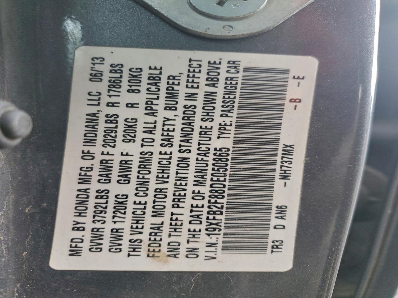 2013 HONDA CIVIC