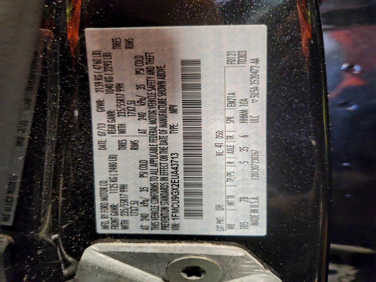 2014 FORD ESCAPE