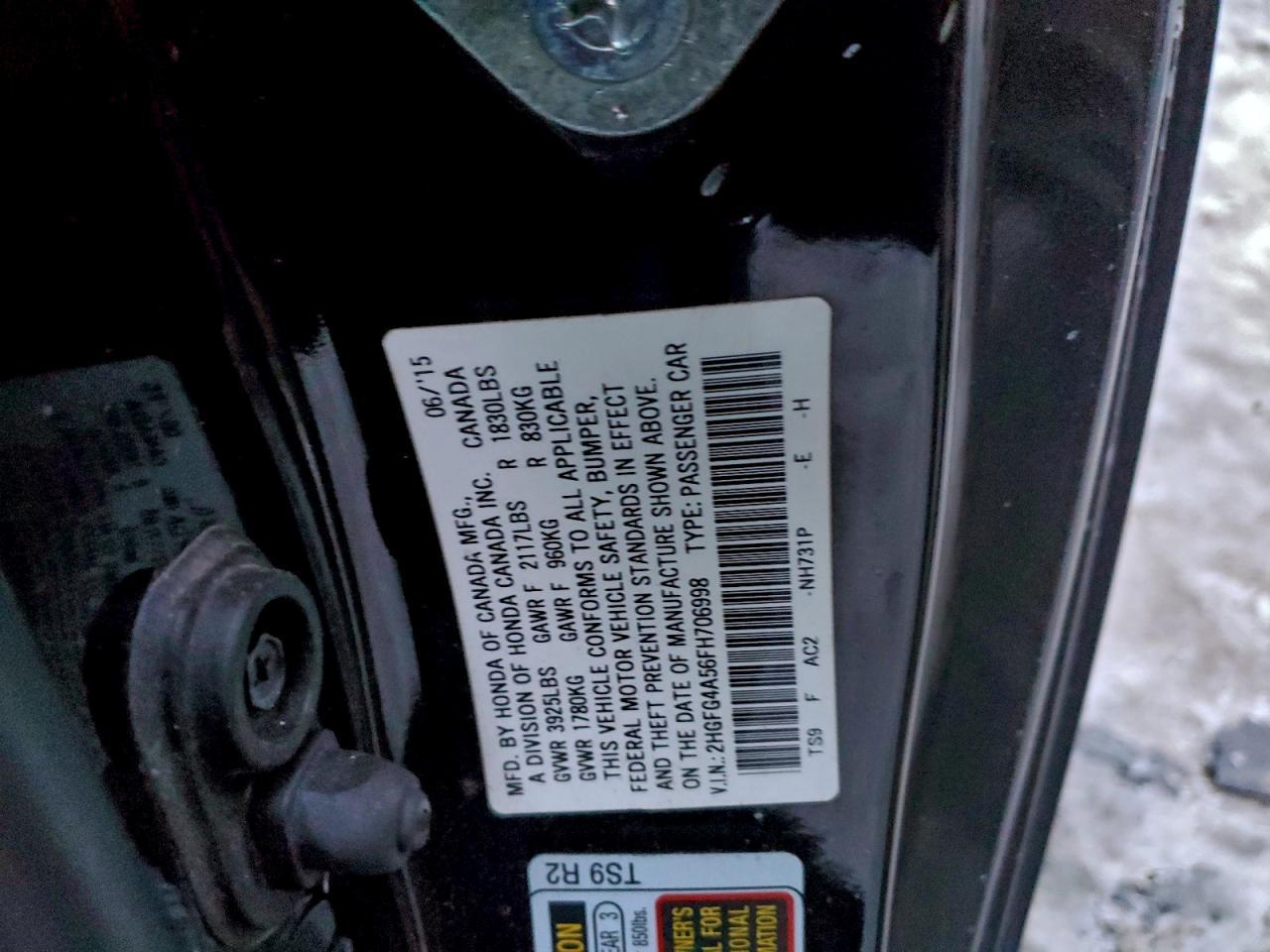 2015 HONDA CIVIC