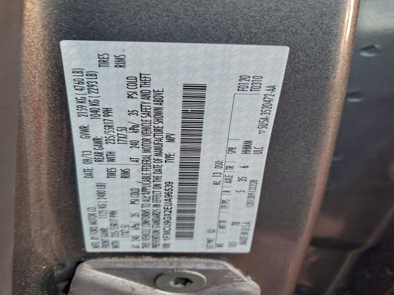 2014 FORD ESCAPE
