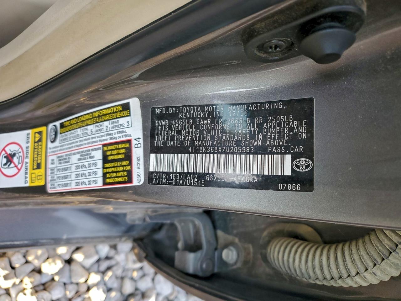 2007 TOYOTA Avalon