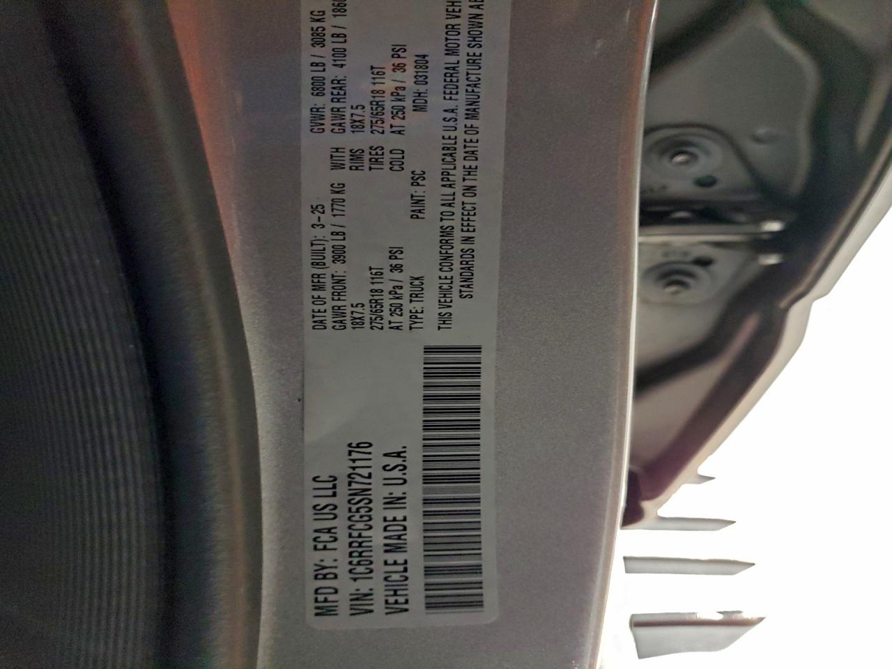 2025 RAM 1500