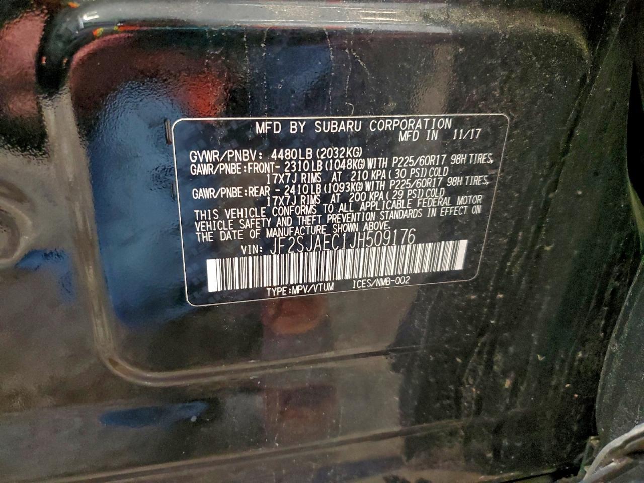 2018 SUBARU FORESTER