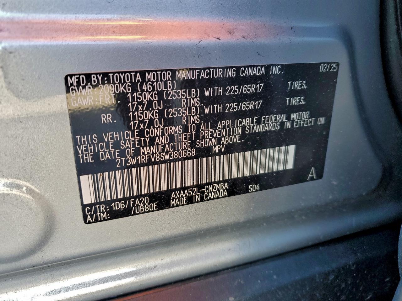 2025 TOYOTA RAV4