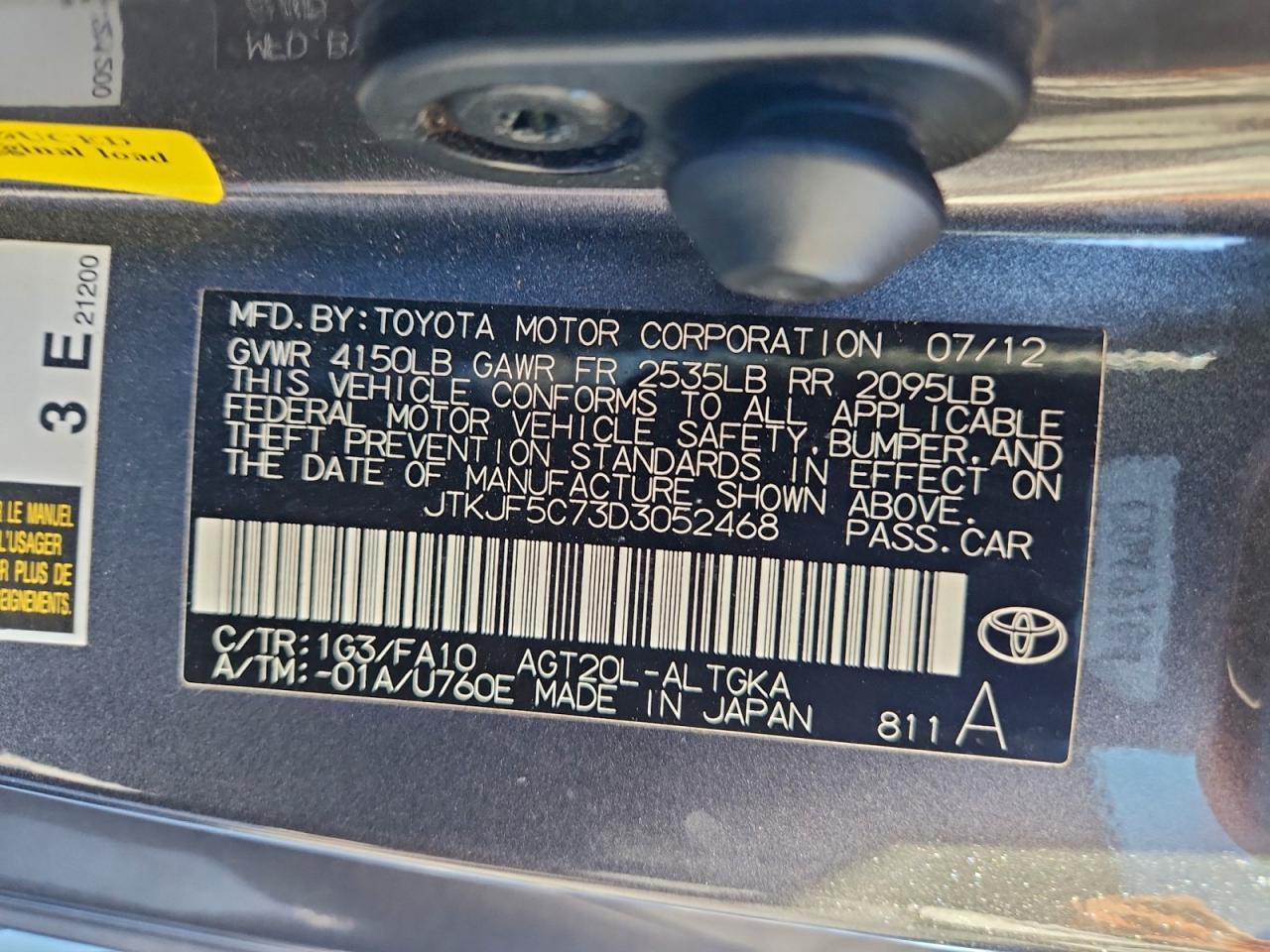2013 TOYOTA SCION