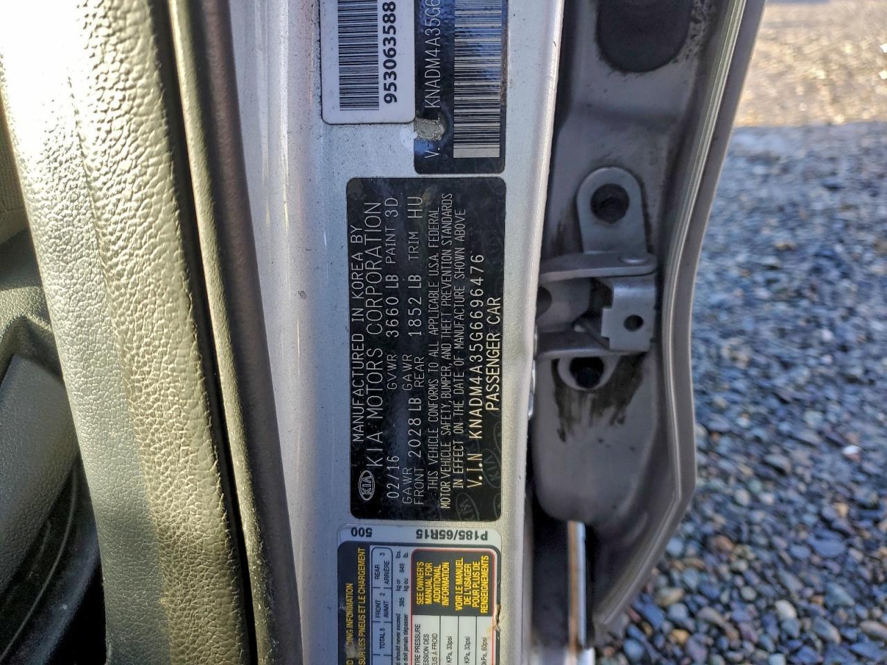 2016 KIA RIO