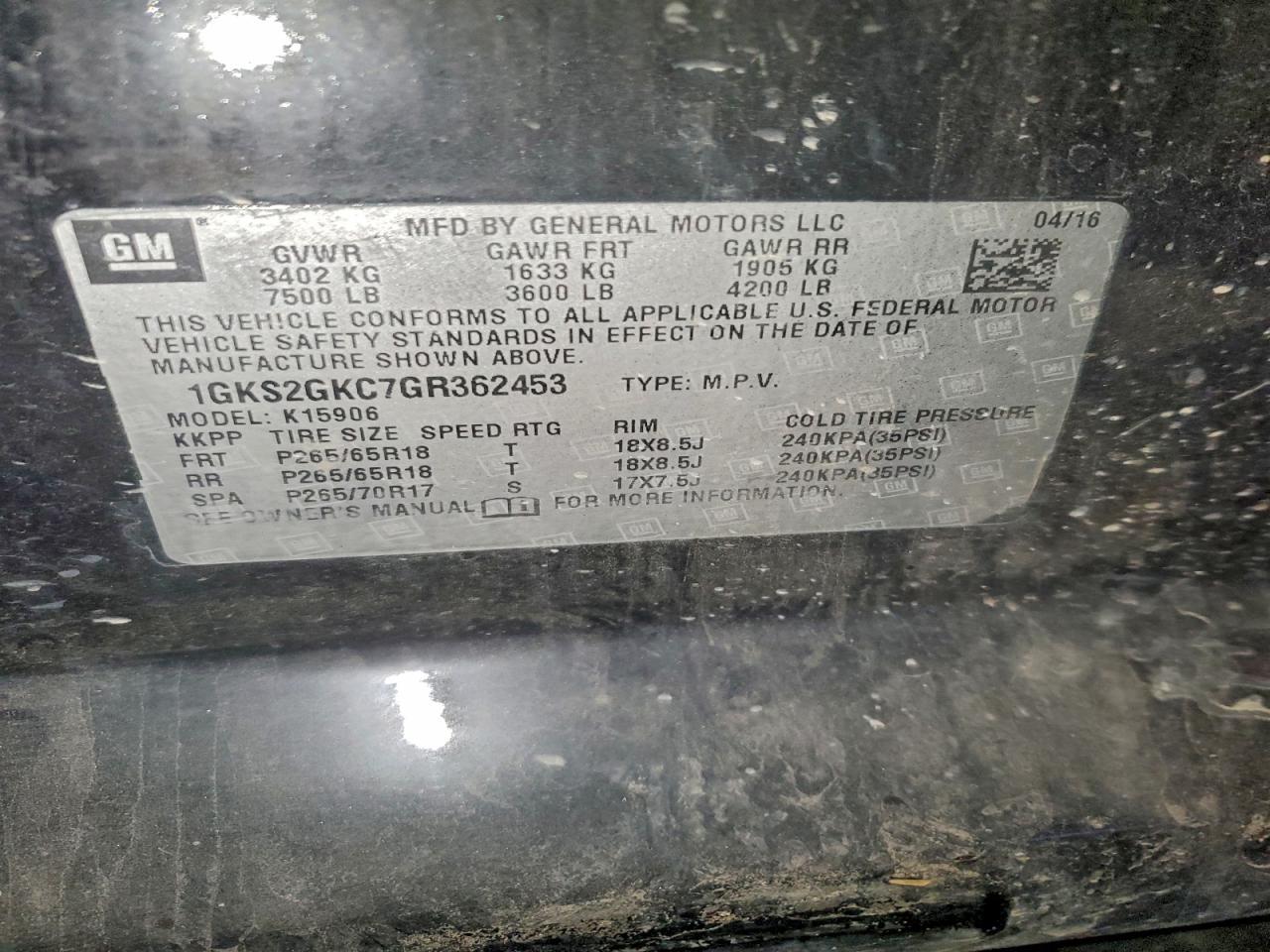 2016 GMC Yukon XL