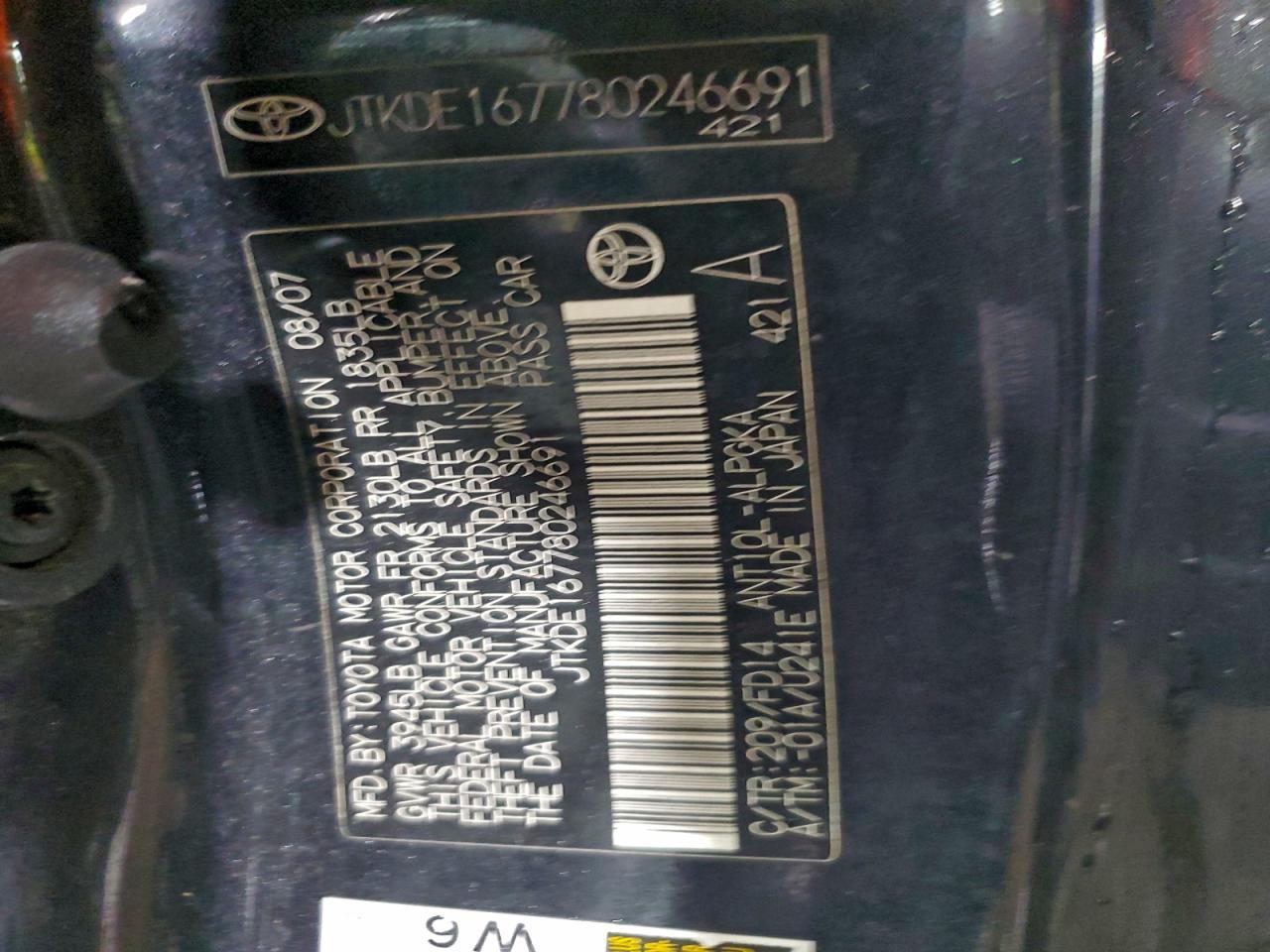 2008 TOYOTA SCION