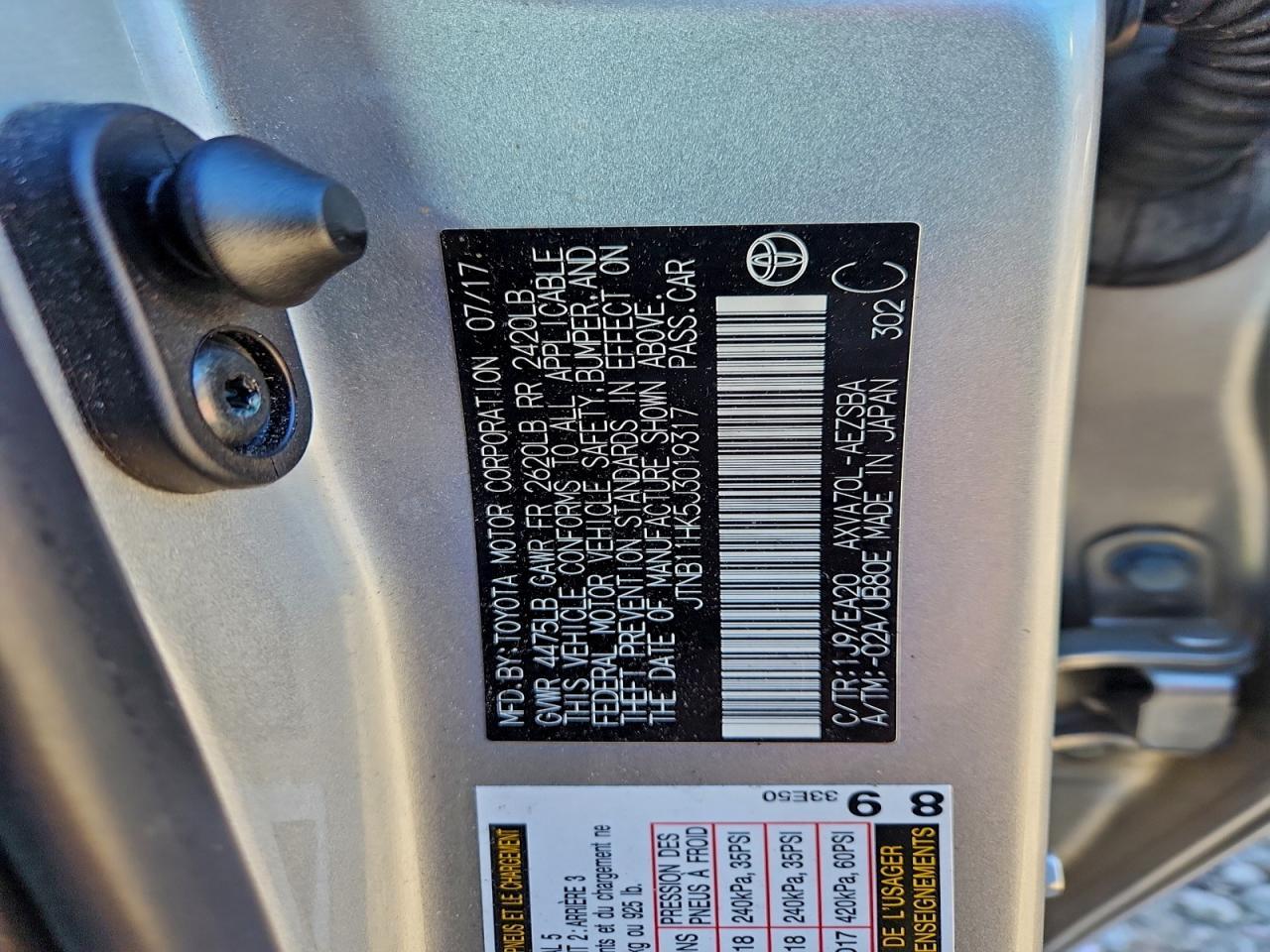 2018 TOYOTA CAMRY