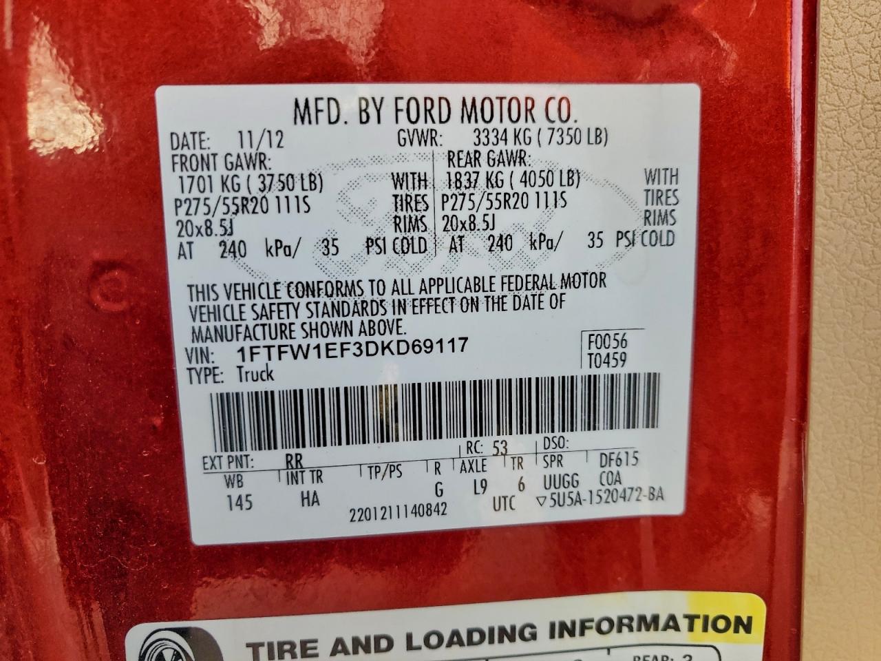 2013 FORD F-150
