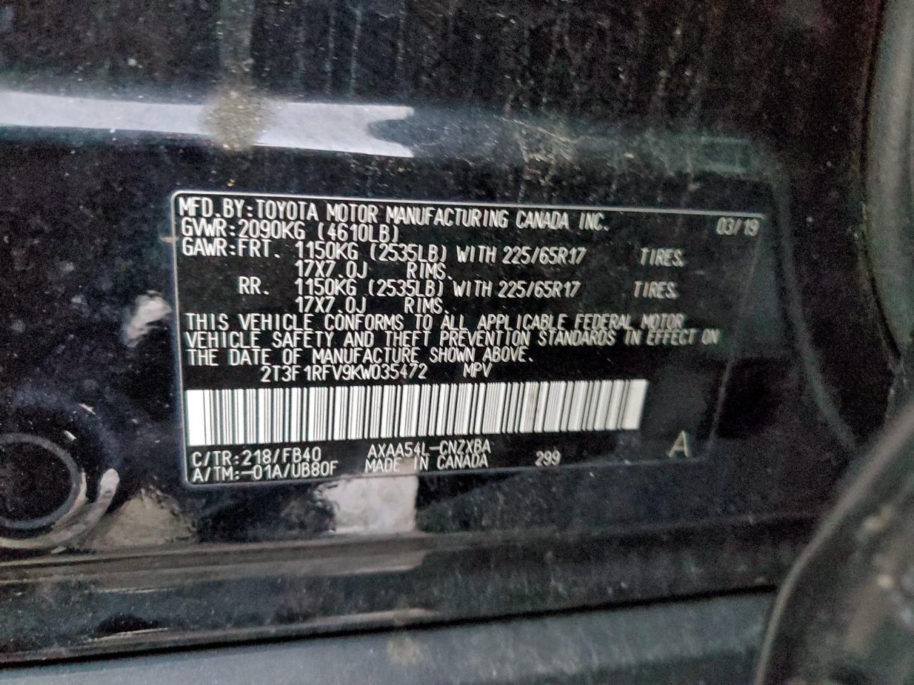 2019 TOYOTA RAV4