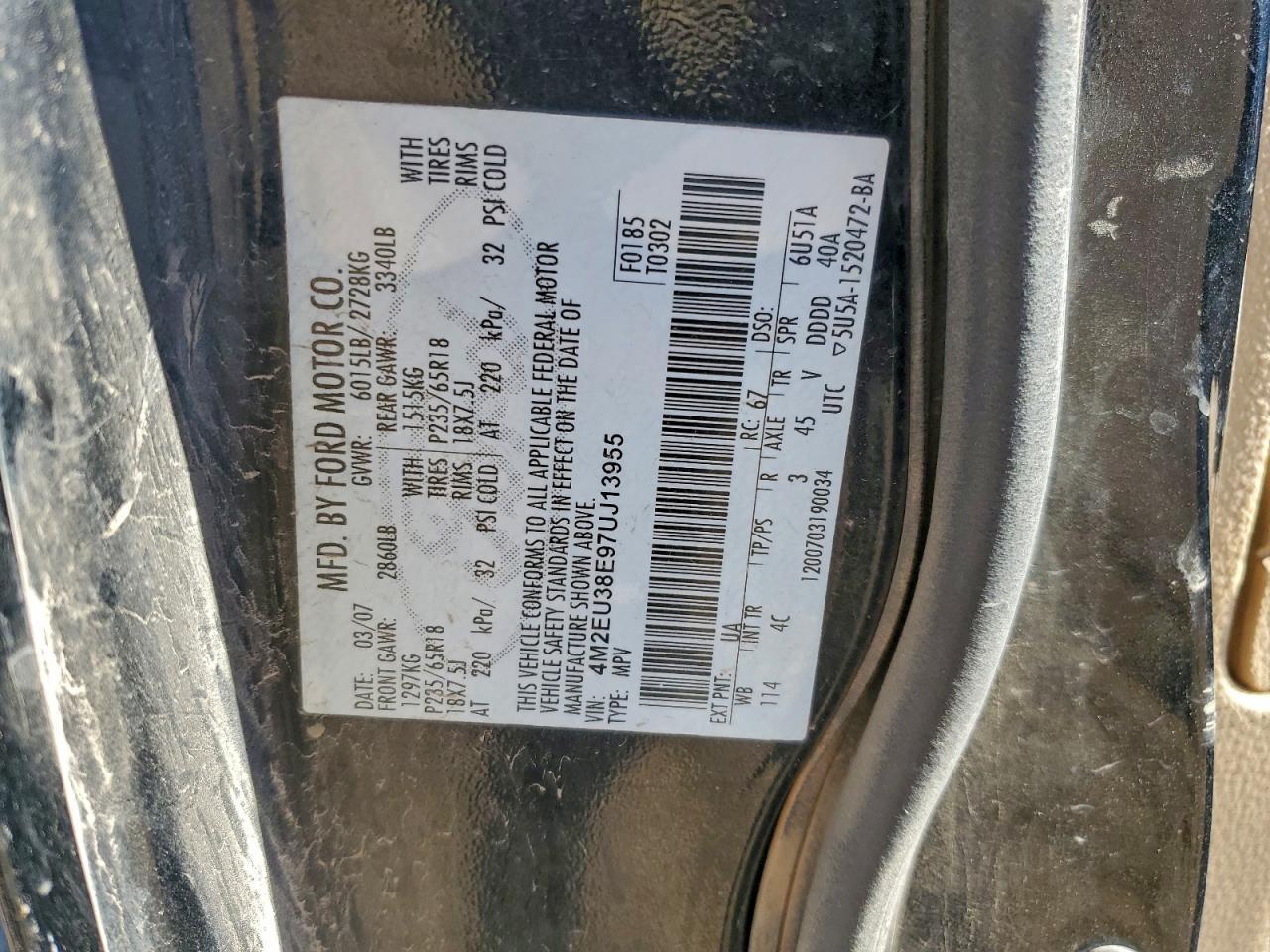 2007 MERCURY Mountaineer