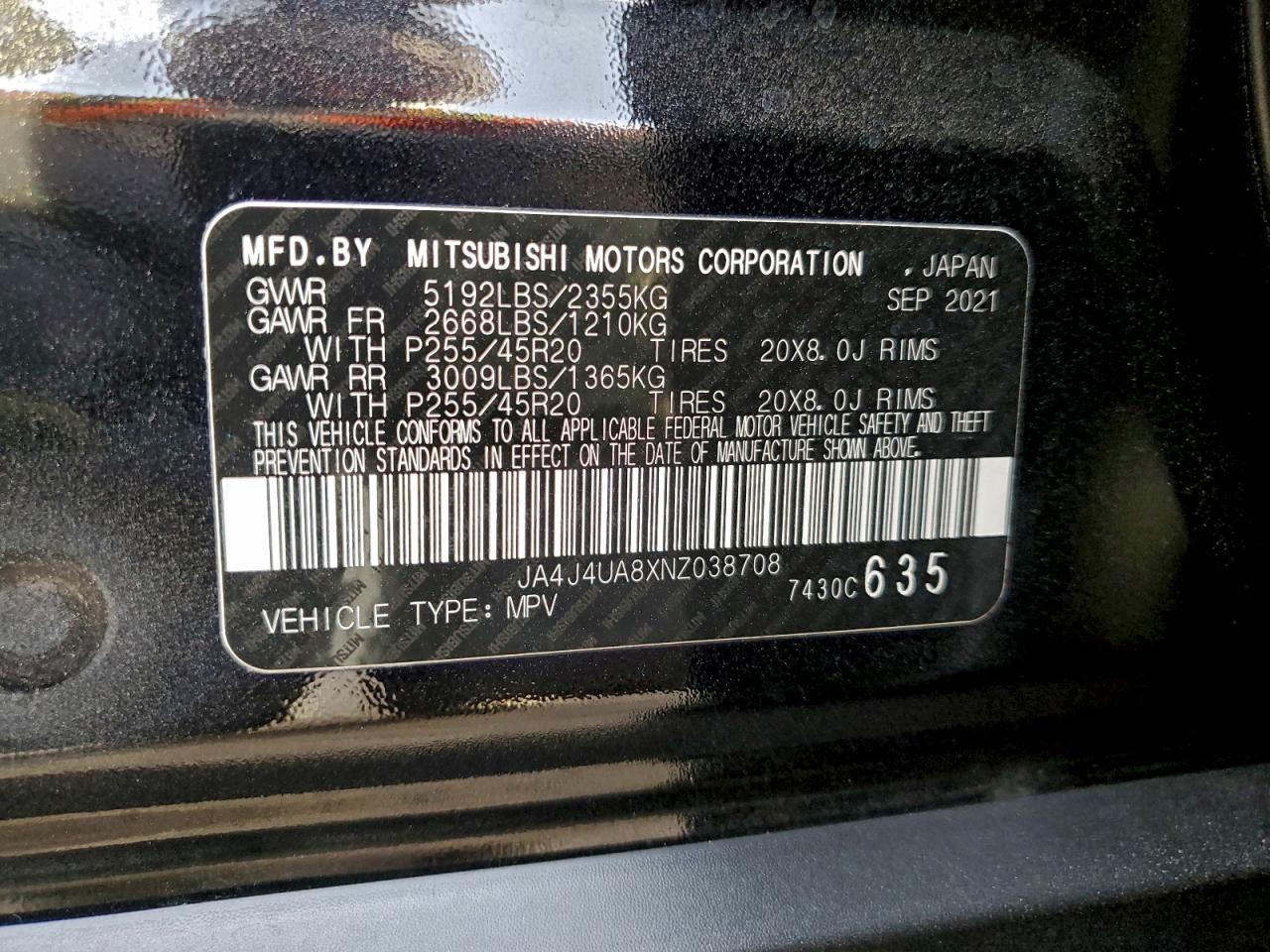 2022 MITSUBISHI outlander