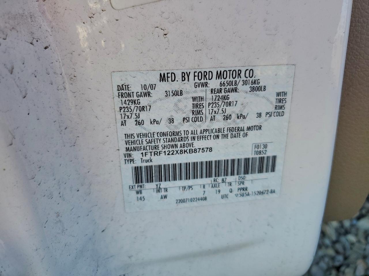 2008 FORD F-150