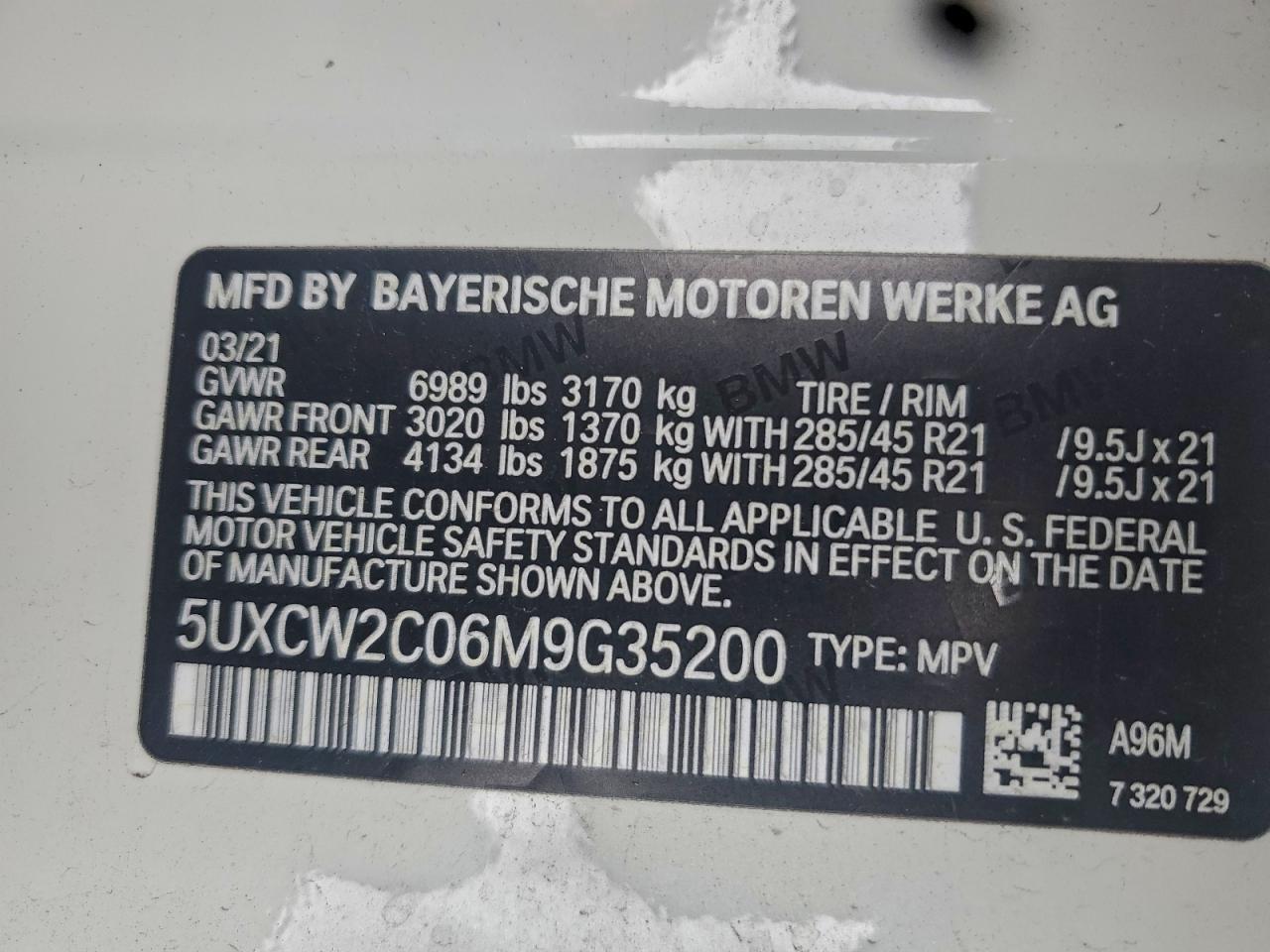 2021 BMW X7